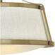 Charlotte 3 Light 20 inch Brushed Caramel Indoor Semi-Flush Mount Ceiling Light