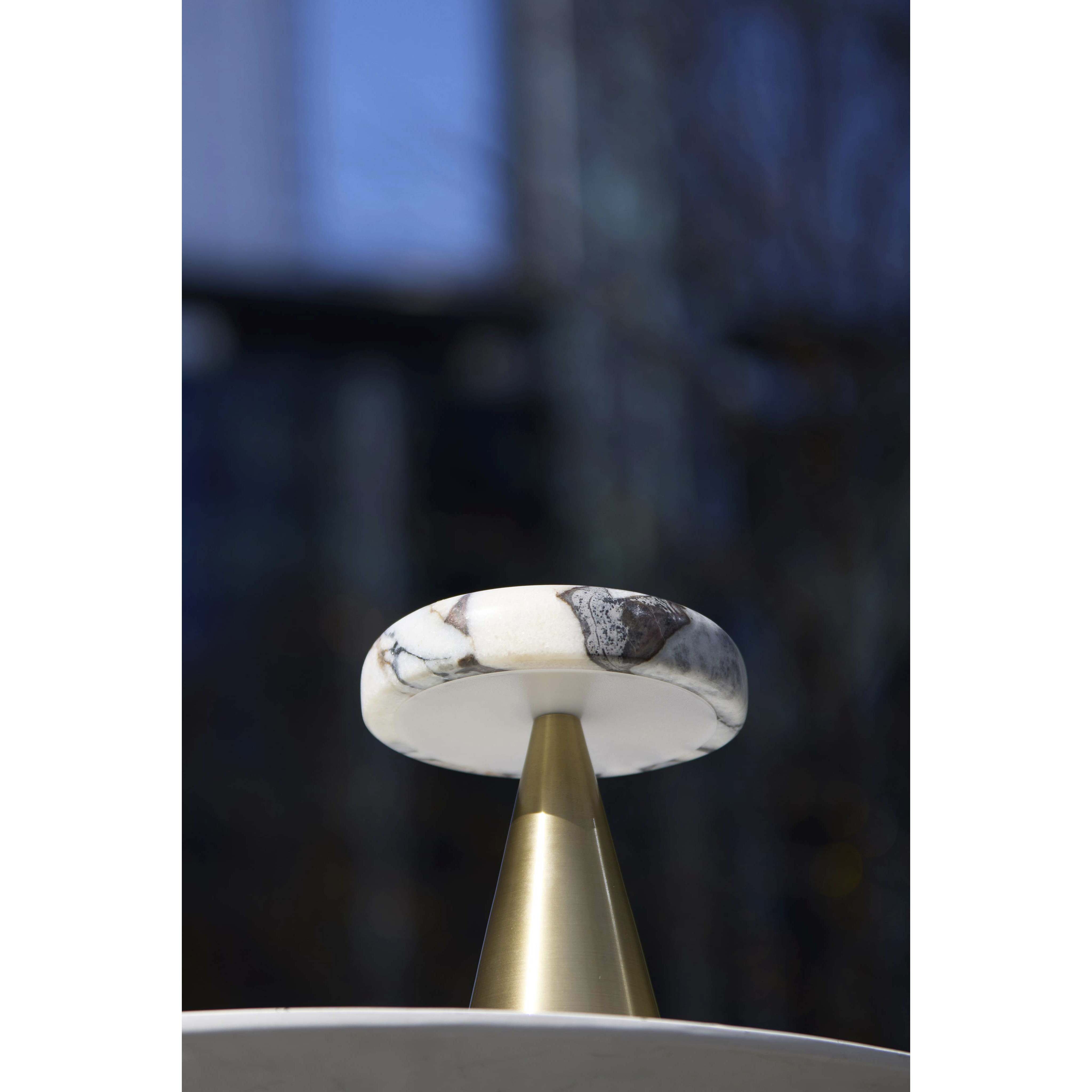 Randy 9 inch 3.00 watt Antique Brass Cordless Table Lamp Portable Light