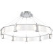 Parallel LED Classic Silver Chandelier Ceiling Light, Ring
