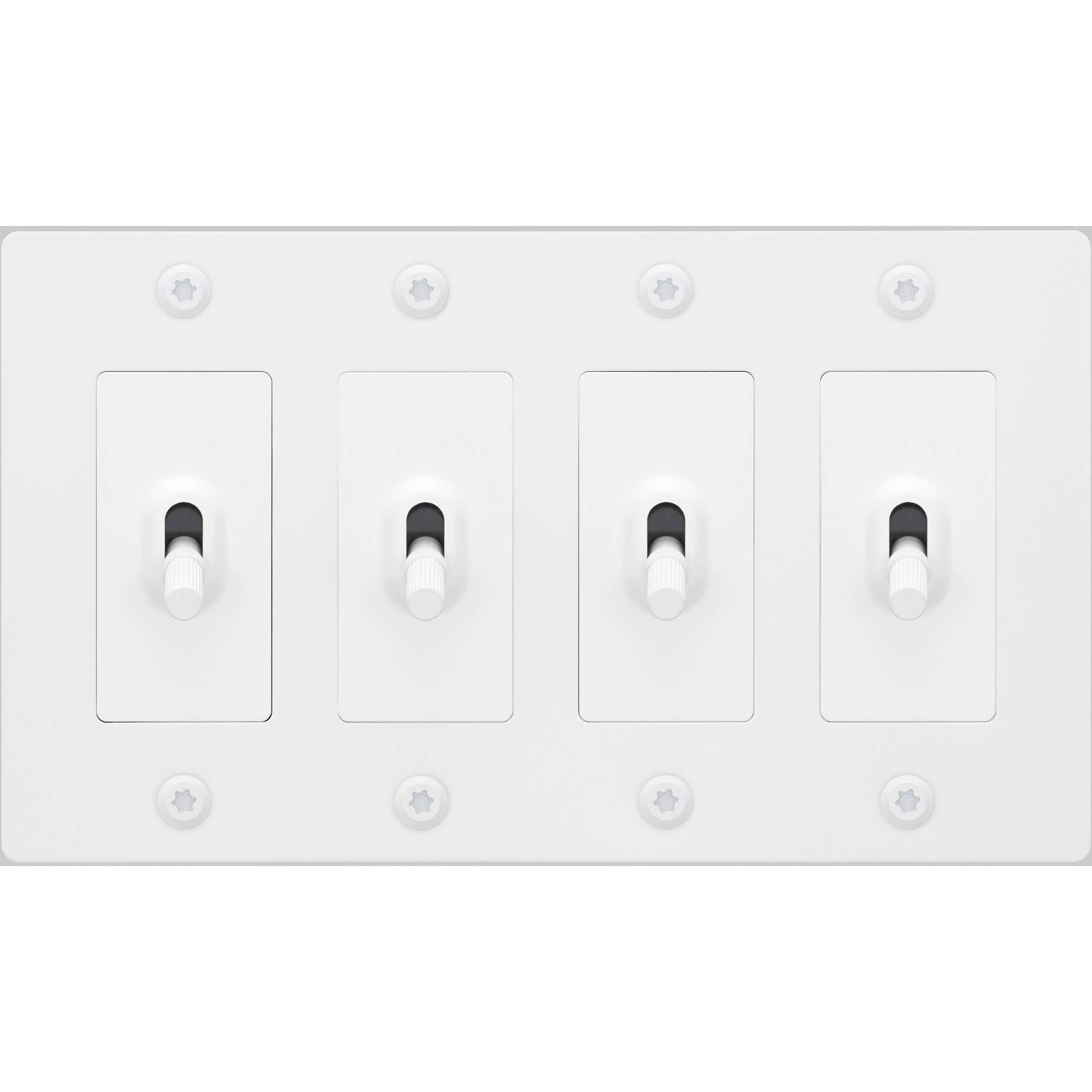 4G Toggle 120-277 White Light Switch