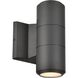 Oslo LED 10.25 inch Matte Black Outdoor Wall Sconce
