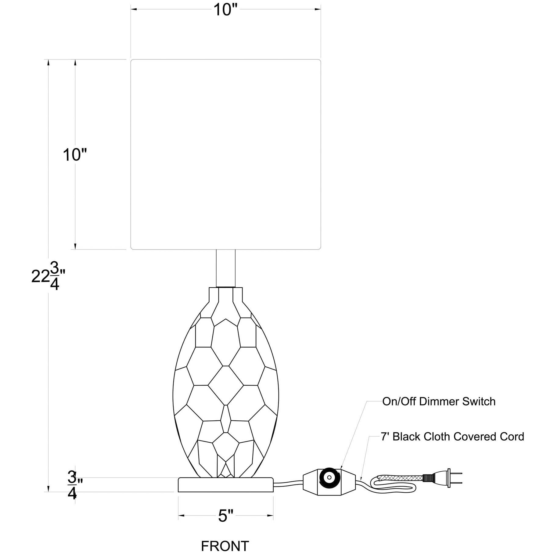 Takko 22.75 inch 100.00 watt Apothecary Gold and Slate Brown Table Lamp Portable Light