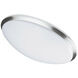 Modern LED 11 inch Satin Chrome Flush Mount Ceiling Light