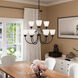 Jolie 9 Light Black Chandelier Ceiling Light in Incandescent