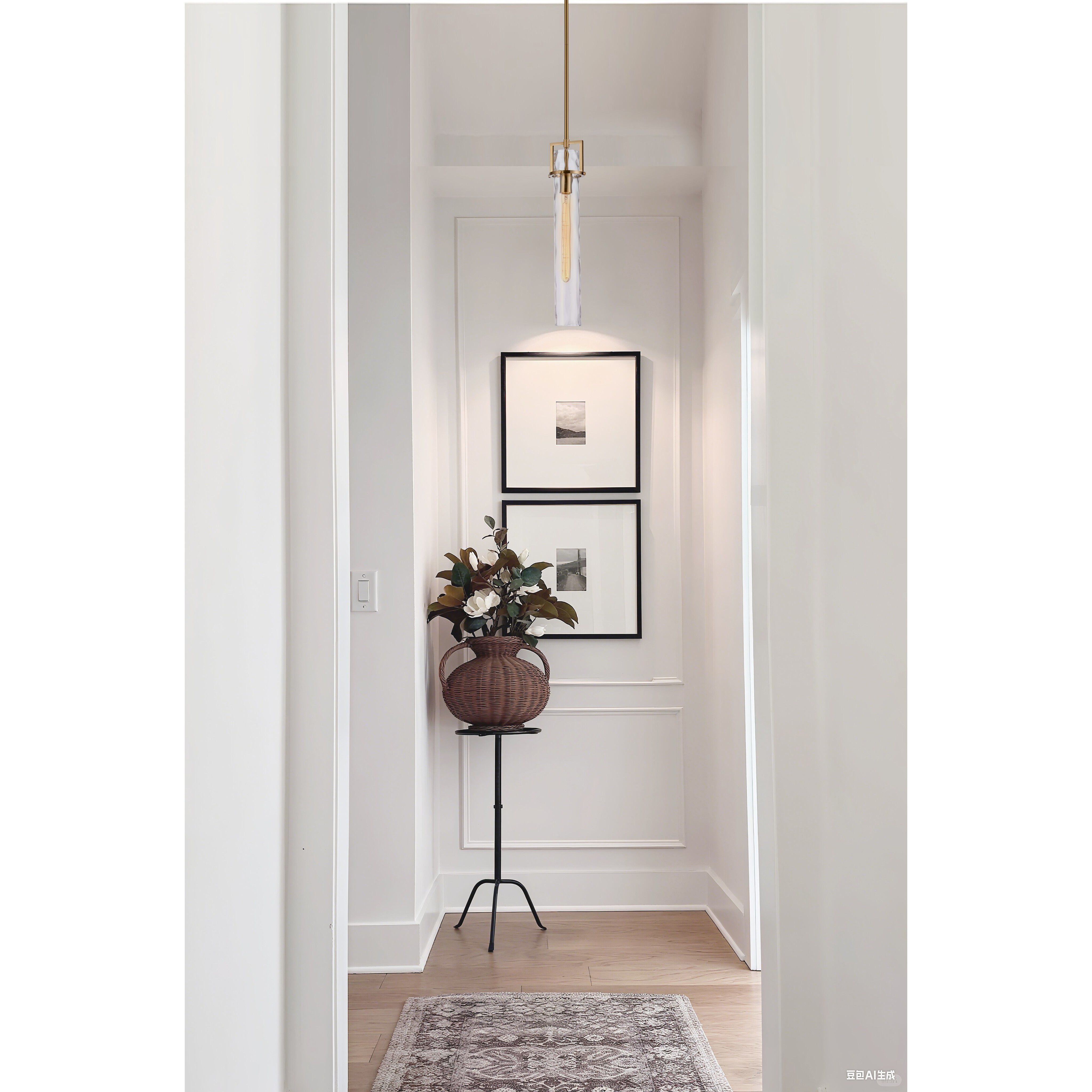 Jayden 1 Light 4.5 inch Lacquered Gold Pendant Ceiling Light