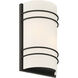 Cassi LED 7.5 inch Matte Black ADA Wall Sconce Wall Light