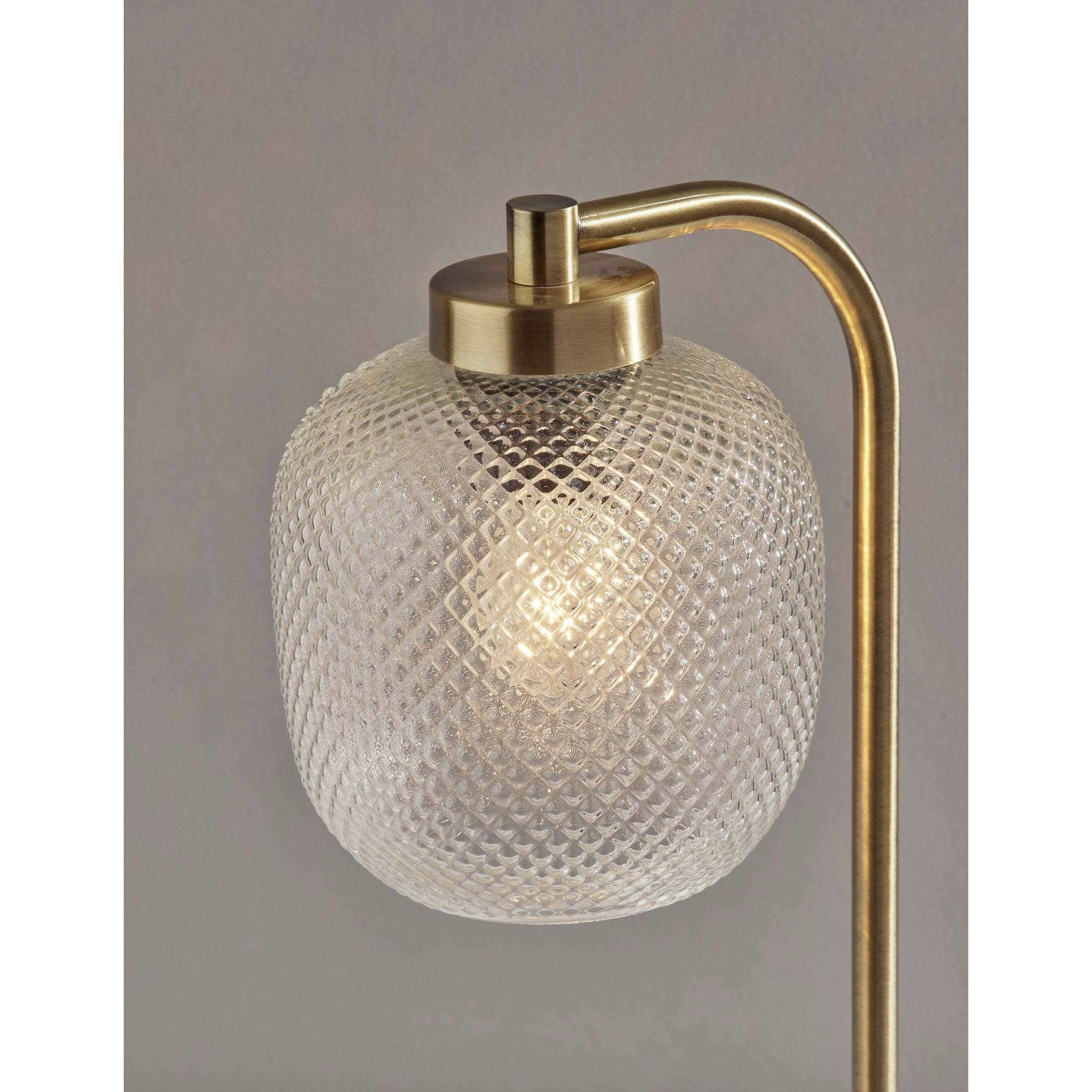 Natasha 19 inch 60.00 watt Antique Brass Table Lamp Portable Light