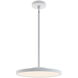 Edge 1 Light 15.68 inch White Pendant Ceiling Light