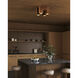 Bosco 15 inch Natural Oak Flush Mount Ceiling Light
