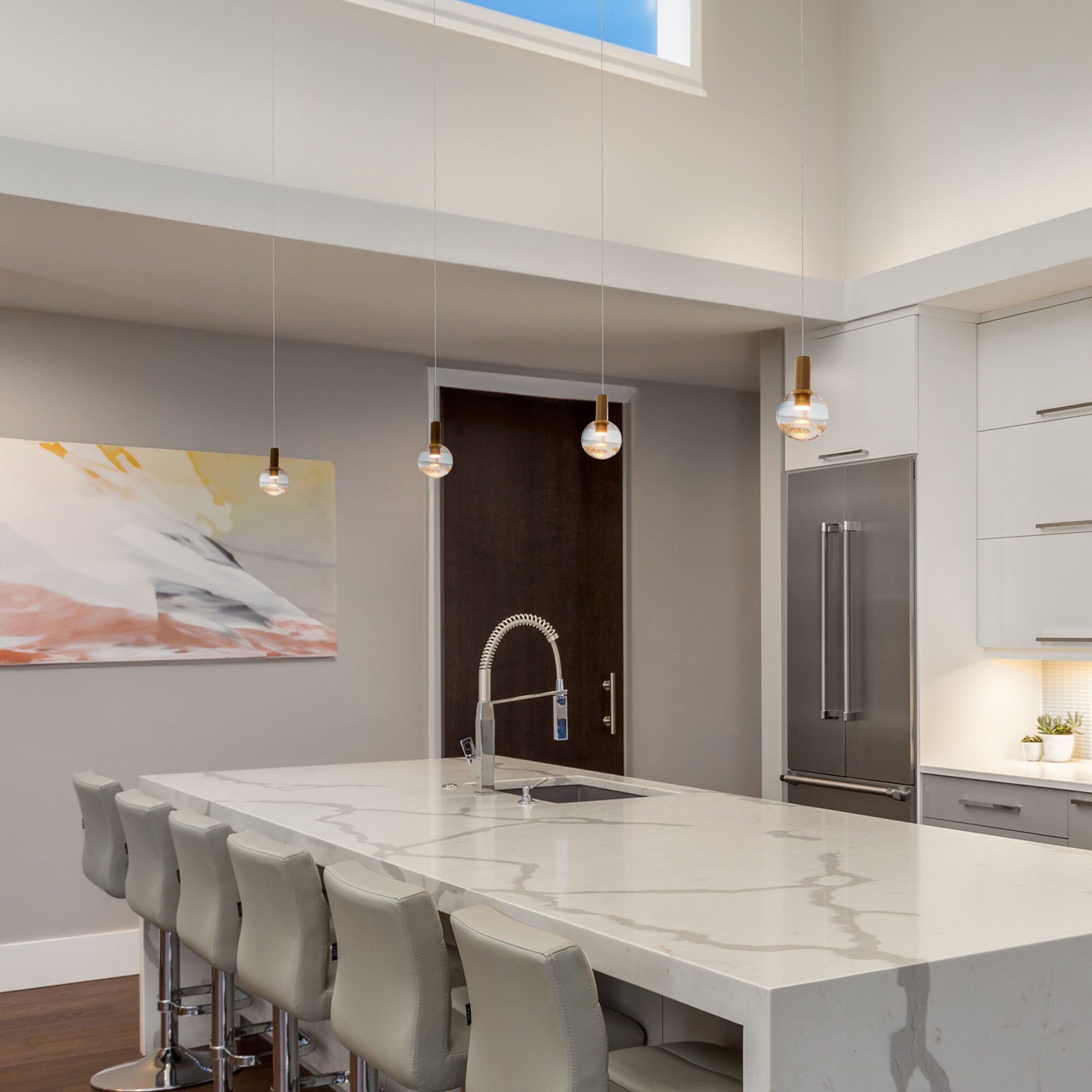 Artisan Collection/SIENNA Series 4.75 inch Brass Pendant Ceiling Light