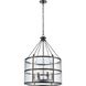 Solace 6 Light 24 inch Matte Black Chandelier Ceiling Light