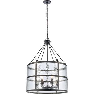 Solace 6 Light 24 inch Matte Black Chandelier Ceiling Light