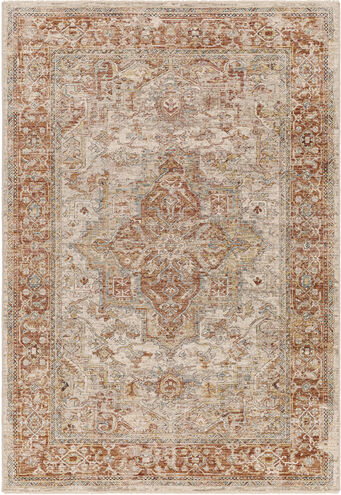 Aspendos 89 X 60 inch Brick Red Rug, Rectangle