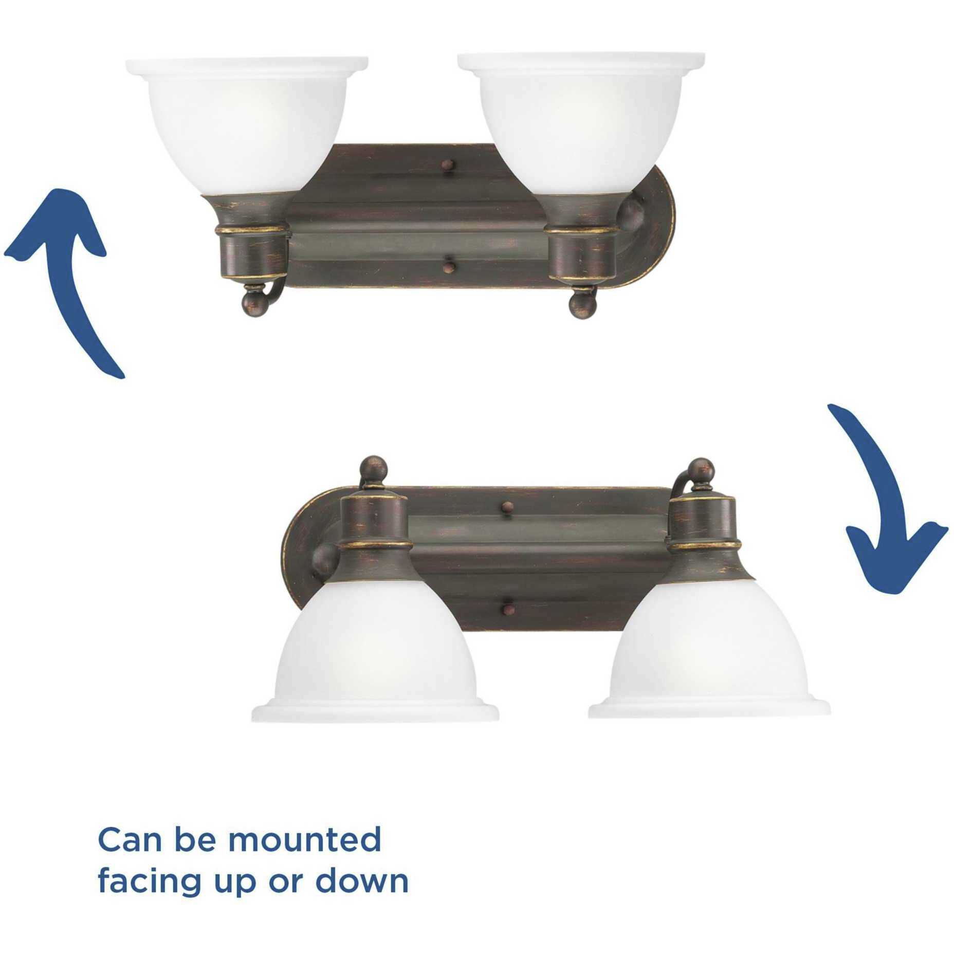 Madison 2 Light 17.5 inch Antique Bronze Bath Vanity Wall Light