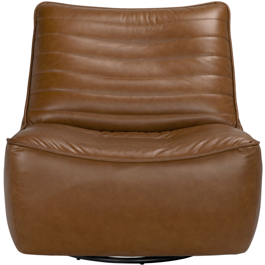 McClain Roche Tan Swivel Single Sofa