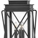 Montecito 3 Light 20.5 inch Museum Black Outdoor Post Mount Lantern