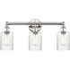 Hadley 3 Light 22.5 inch Polished Nickel Bath Vanity Light Wall Light in Clear