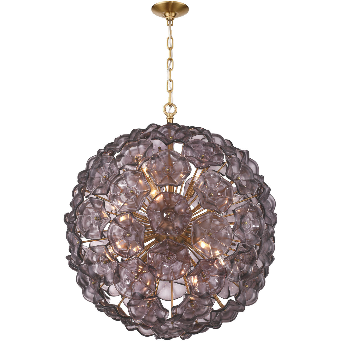 Esme 12 Light 28 inch Aged Brass Chandelier Ceiling Light