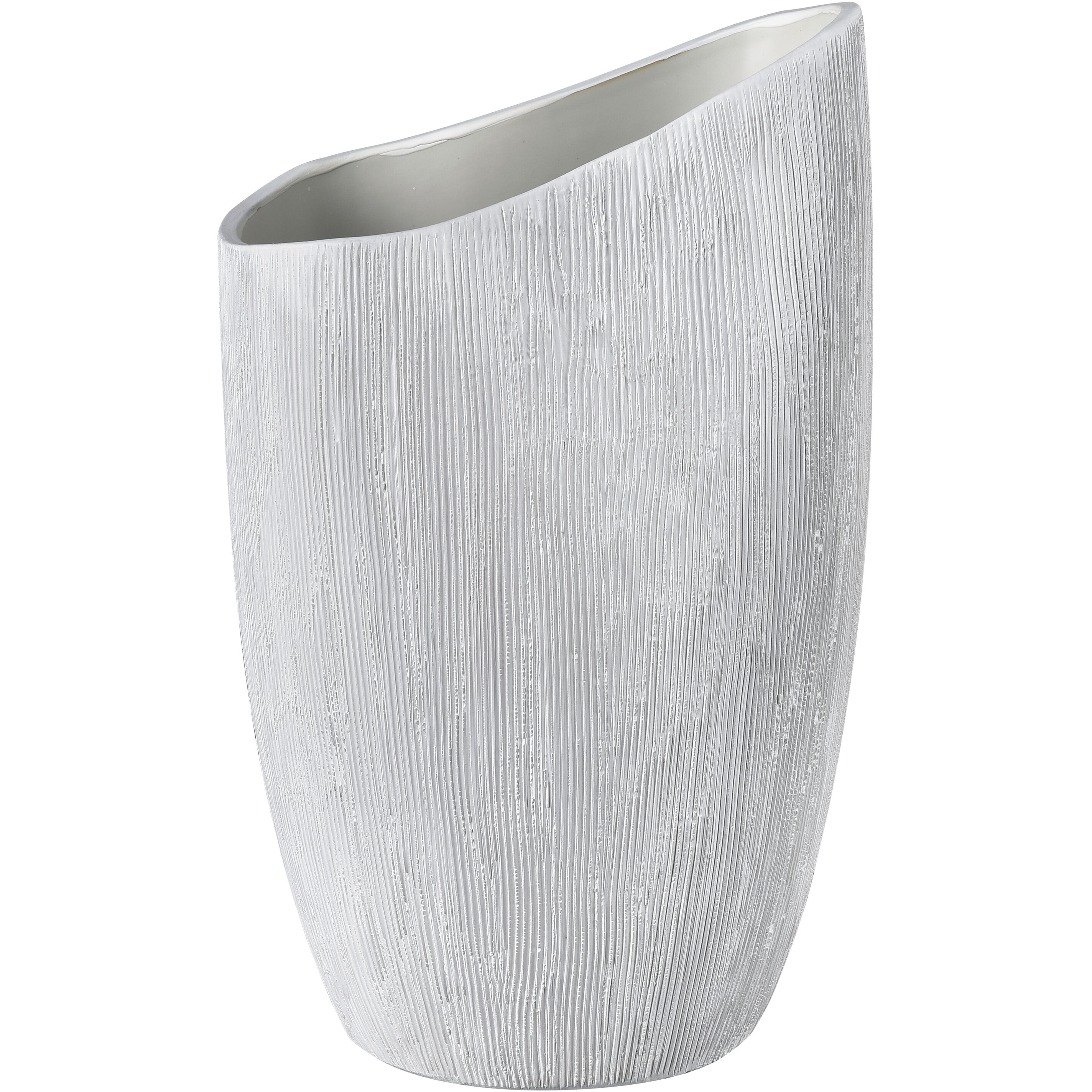 Scribing 10.00 inch  X 6.00 inch Vase