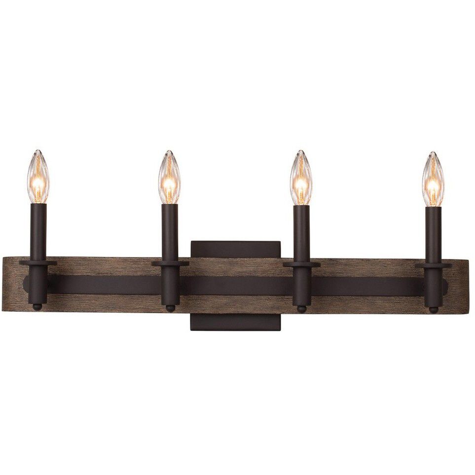 Duluth 4 Light 26 inch Satin Bronze Bath Vanity Light Wall Light