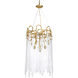 Chelsea House 9 Light 23 inch Antique/Clear Chandelier Ceiling Light