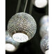 Giro 15 Light 24 inch Painted Silver/Nickel/Blue Multi-Drop Pendant Ceiling Light