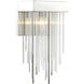 Waterfall 1 Light 6 inch Polished Nickel Wall Sconce Wall Light