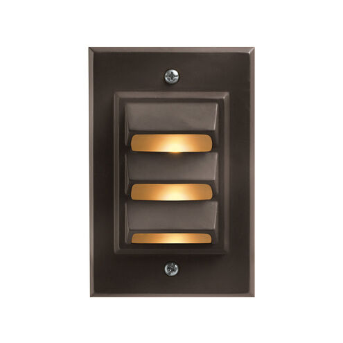 Vertical 12v 12.00 watt Bronze Landscape Deck Sconce