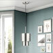 Zolana 1 Light 8.5 inch Brushed Nickel Mini Pendant Ceiling Light