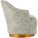 Inga Brushed Brass Swivel Chair