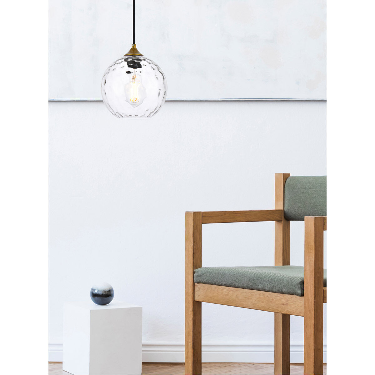 Cashel 1 Light 8 inch Brass Pendant Ceiling Light