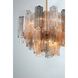 Addis 9 Light 22 inch Aged Brass Chandelier Ceiling Light in Tronchi Glass Autumn