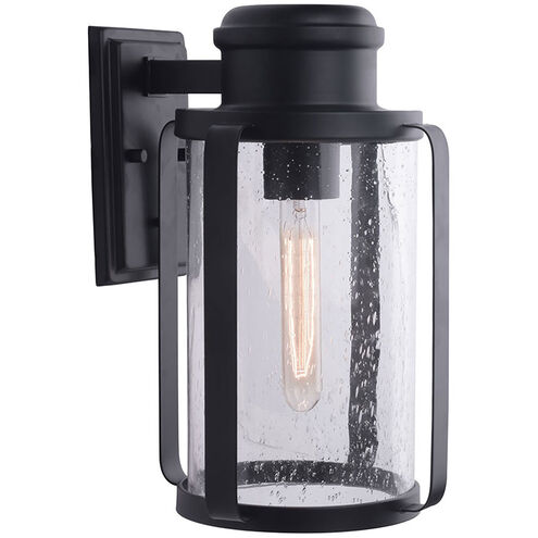 Abner 1 Light 14.5 inch Matte Black Outdoor Wall Sconce