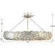 Broche 8 Light 33.5 inch Antique Silver Semi Flush Ceiling Light
