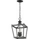Kennedy 3 Light 10 inch Matte Black Chandelier Ceiling Light