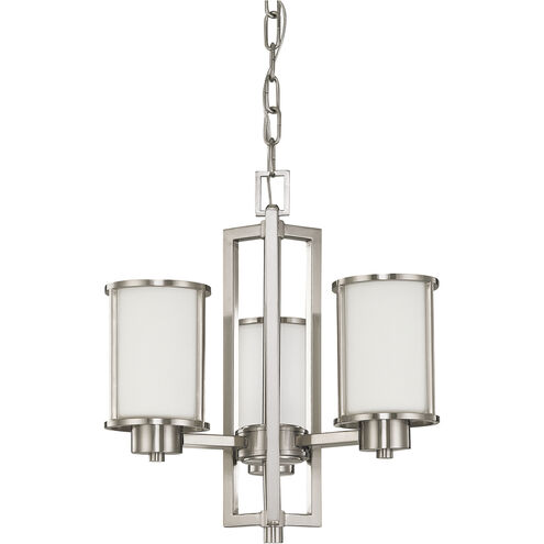 Odeon 3 Light 18 inch Brushed Nickel Chandelier Ceiling Light