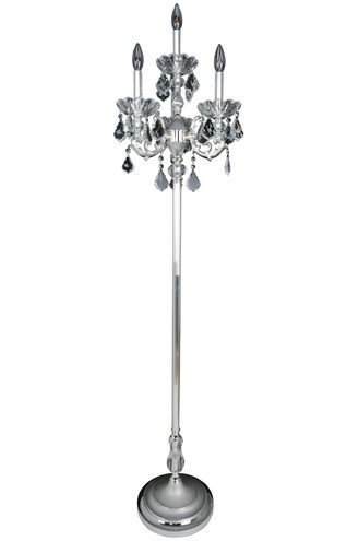 Praetorius 65 inch 40 watt Two-Tone Silver Floor Lamp Portable Light
