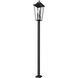 Gannon 5 Light 132.75 inch Black Outdoor Post Mounted Fixture in G9