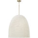 Natalia 3 Light 25 inch Aged Brass Pendant Ceiling Light