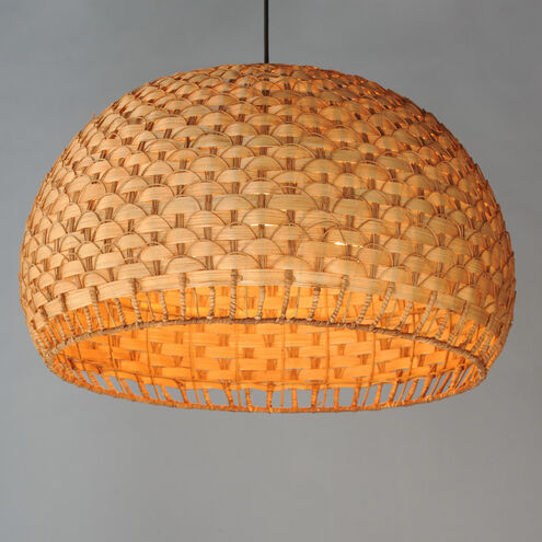 Tahiti 3 Light 30 inch Black Multi-Light Pendant Ceiling Light