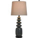 Fossil 32 inch 150 watt Dark Gray Table Lamp Portable Light