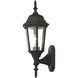 Hamilton 1 Light 17 inch Textured Black Outdoor Wall Lantern 
