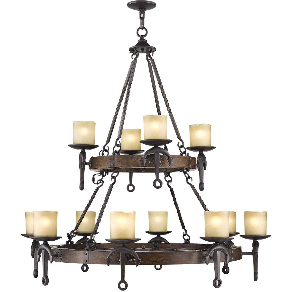 Cape May 12 Light 48 inch Olde Bronze Chandelier Ceiling Light