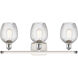 Ballston Salina 3 Light 26 inch White and Polished Chrome Bath Vanity Light Wall Light, Ballston