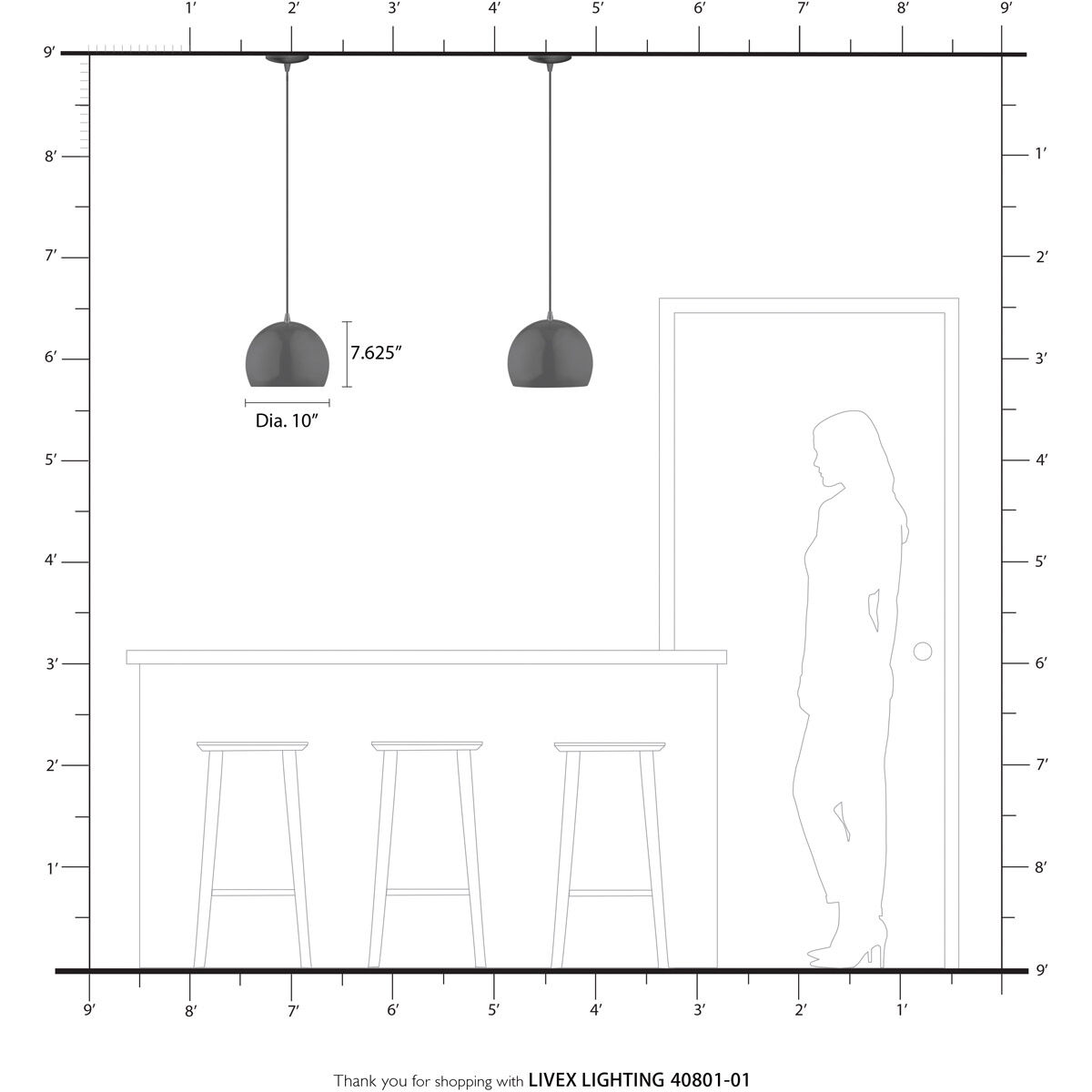 Piedmont 1 Light 10 inch Antique Brass Pendant Ceiling Light