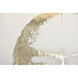 Kelpie 22 inch Gold and White Indoor Pillow