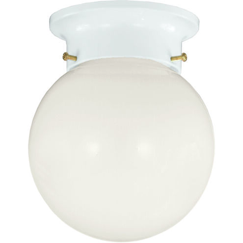 Stella 1 Light 5 inch White Flush Mount Ceiling Light