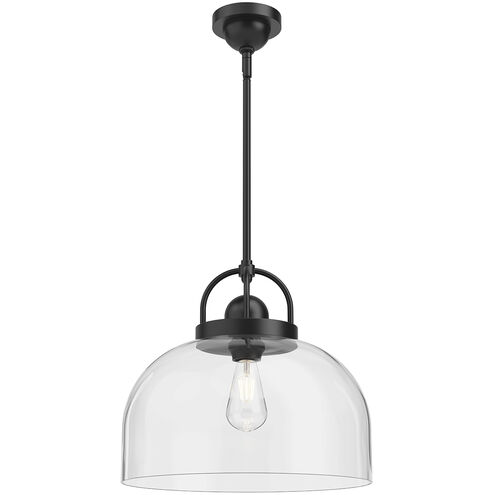 Alora Mood Lancaster 1 Light 15 inch Matte Black Pendant Ceiling Light
