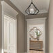 Prism 5 Light 20 inch Black with Brushed Nickel Cluster Chandelier Ceiling Light 