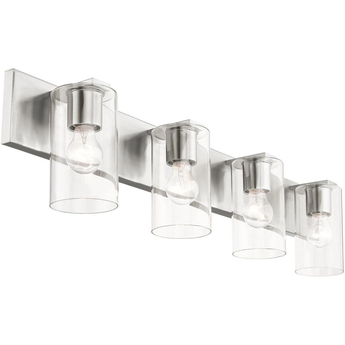 Zurich 4 Light 36 inch Brushed Nickel Vanity Sconce Wall Light